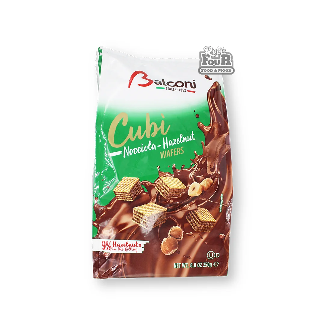 Վաֆլի «Balconi Cubi» պնդուկի կրեմով 250գ